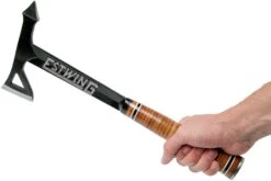 Estwing Black Eagle Leather Tomahawk Beil ETA Schwarz Mit Holster Aus Nylon -Nitecor Outdoor Geschaft EWETA 05 estwing