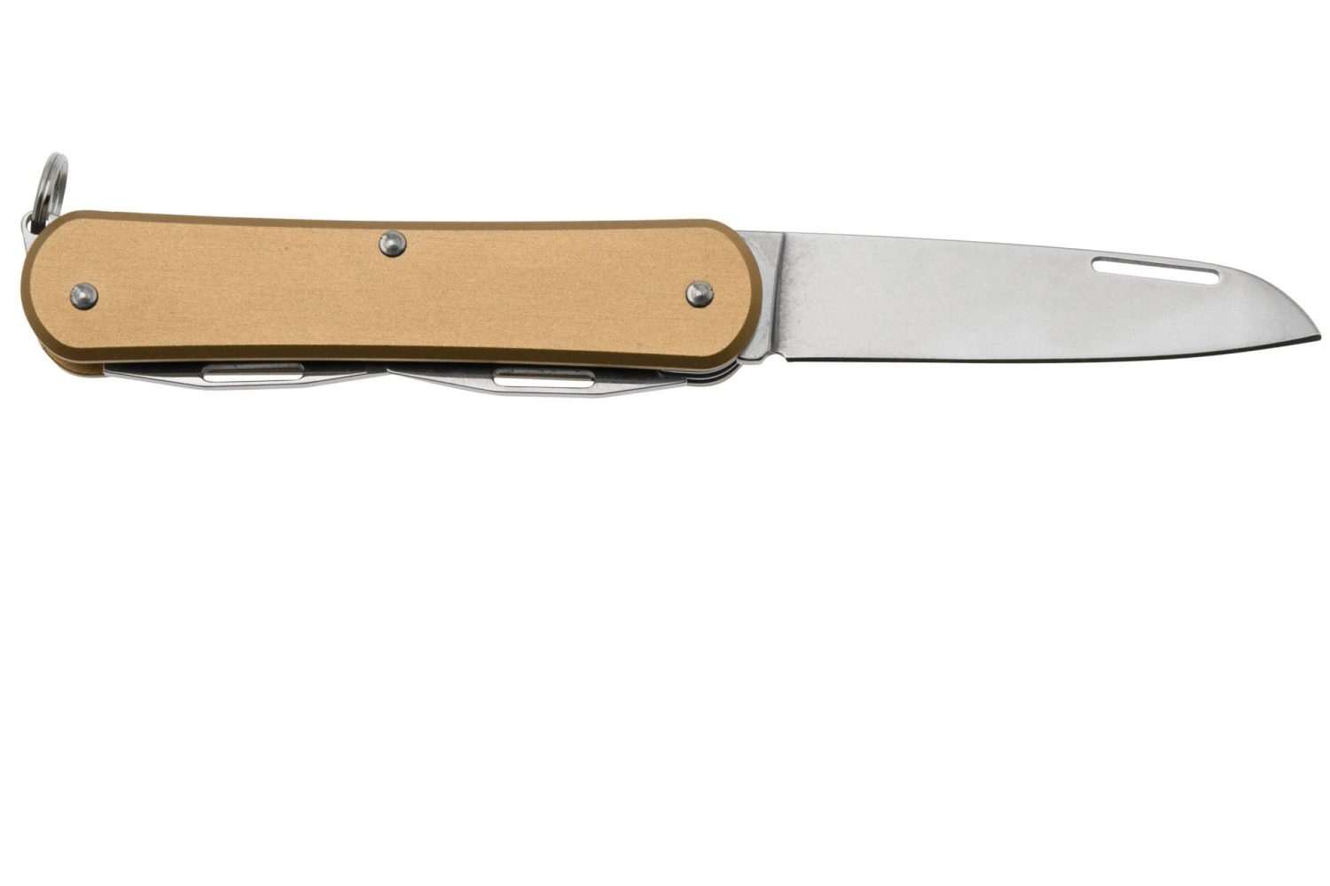 Fox Vulpis KA-VP130-3BR, 3 Tools, Aluminium Bronze, Schweizer Taschenmesser, Knivesandtools Exclusive 4 Fox Vulpis KA-VP130-3BR, 3 Tools, Aluminium Bronze, Schweizer Taschenmesser, Knivesandtools Exclusive – Bild 2