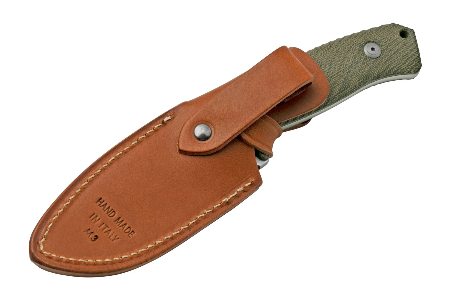 LionSteel M3 M3-CVG Green Canvas Micarta Feststehendes Messer 9 LionSteel M3 M3-CVG Green Canvas Micarta Feststehendes Messer – Bild 7