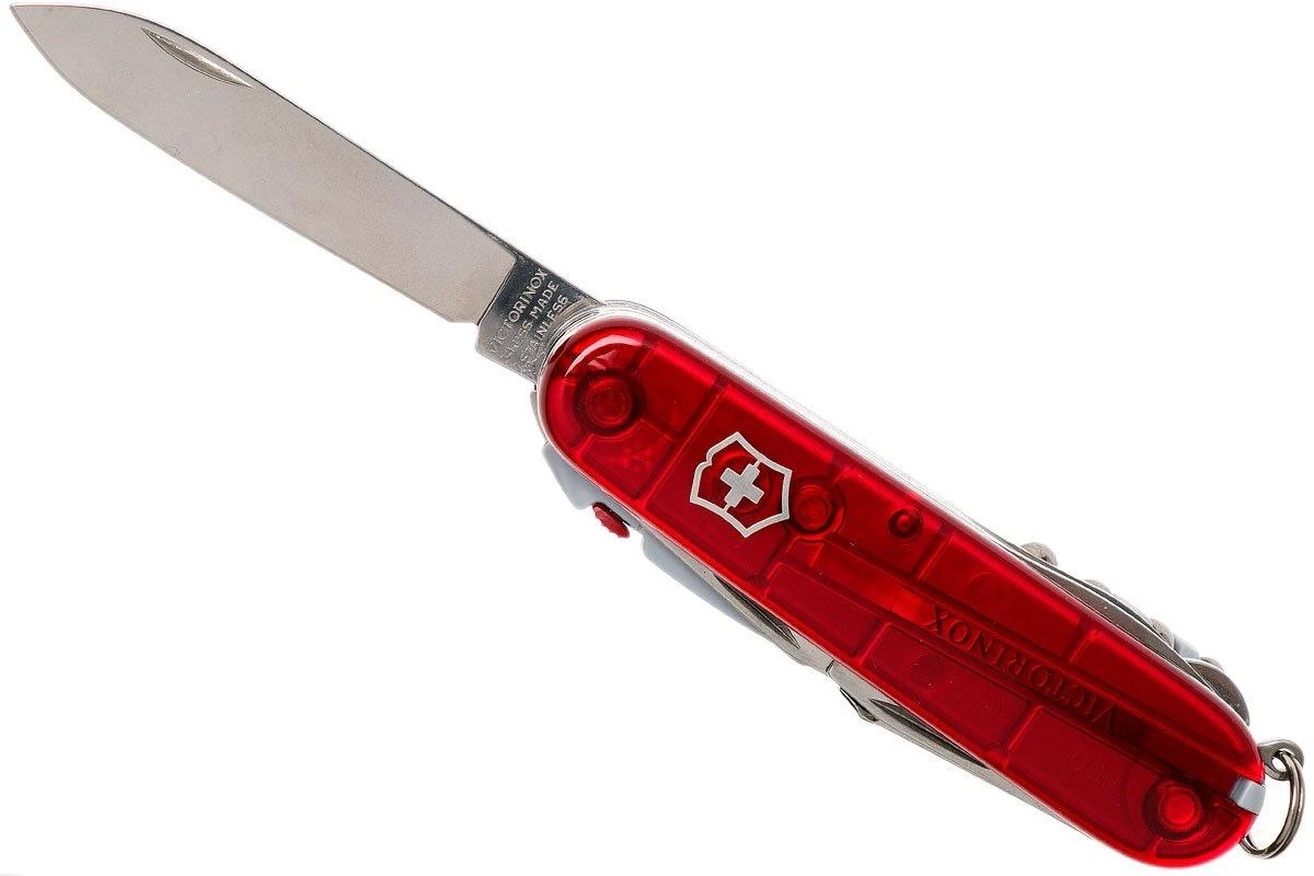 Victorinox Huntsman Lite, Schweizer Taschenmesser, Transparent Rot 5 Victorinox Huntsman Lite, Schweizer Taschenmesser, Transparent Rot – Bild 3