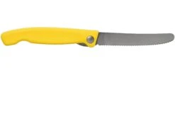 Victorinox SwissClassic Zusammenklappbares Gemüsemesser, Wellenschliff, Gelb, 6.7836.F8B -Nitecor Outdoor Geschaft VT6 7836 F8B 02 victorinox