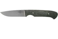 White River Knives Hunter Black Burlap Micarta Jagdmesser, Owen Baker Jr. Design